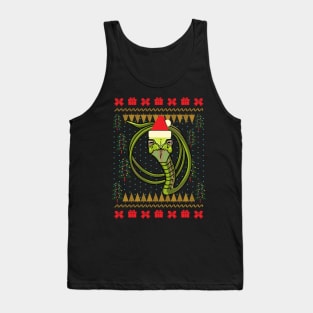 Skeptical Snake Meme Ugly Christmas Sweater Tank Top